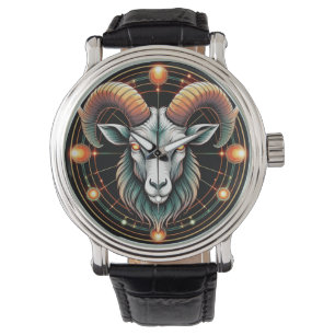 Vädurens stjärntecken armbandsur