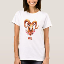 Vädurens stjärntecken boho akvarell T-Shirt