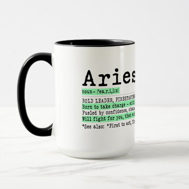 Vädurens stjärntecken Definition Mugg (Vänster)