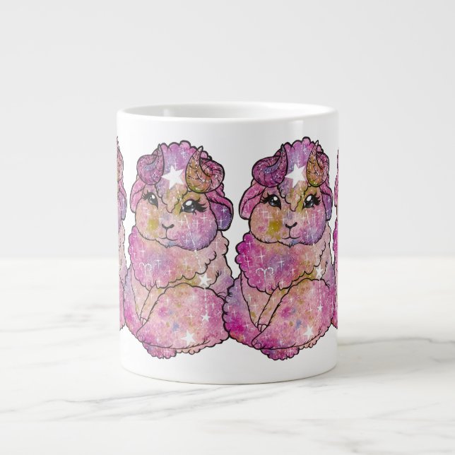 Vädurens stjärntecken födelsedag jumbo mugg (Framsidan)