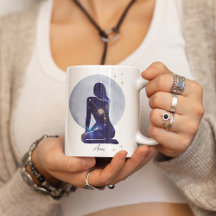 Vädurens Zodiak Feminina Blå Design