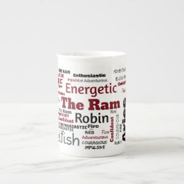 Vädurmugg Benporslin Mugg