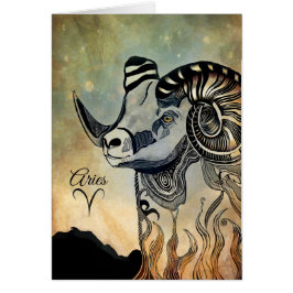 VädurZodiac Hälsningskort