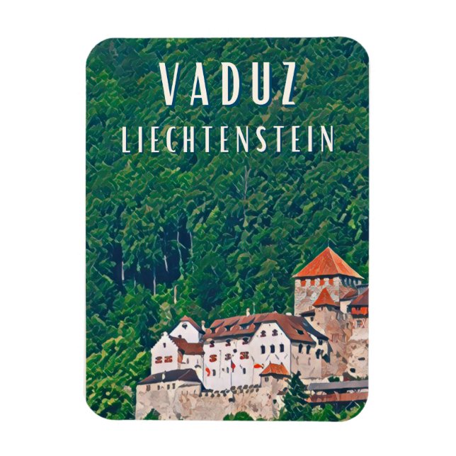 Vaduz, capitale cachée du Liechtenstein Magnet (Vertikal)
