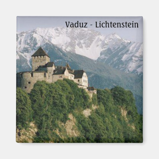 Vaduz Castle - Lichtenstein Magnet (Framsidan)