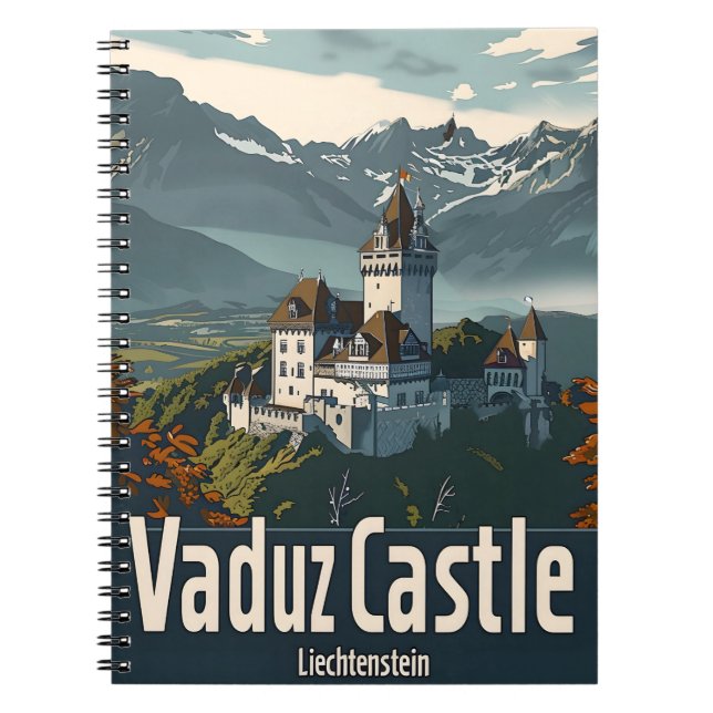 Vaduz Castle Liechtenstein Anteckningsbok (Framsidan)