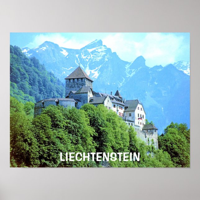 VADUZ CASTLE, LIECHTENSTEIN POSTER (Framsidan)