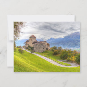Vaduz Castle Liechtenstein Vykort
