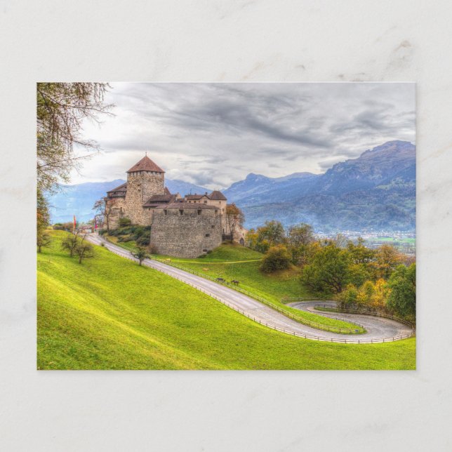 Vaduz Castle Liechtenstein Vykort (Framsida)