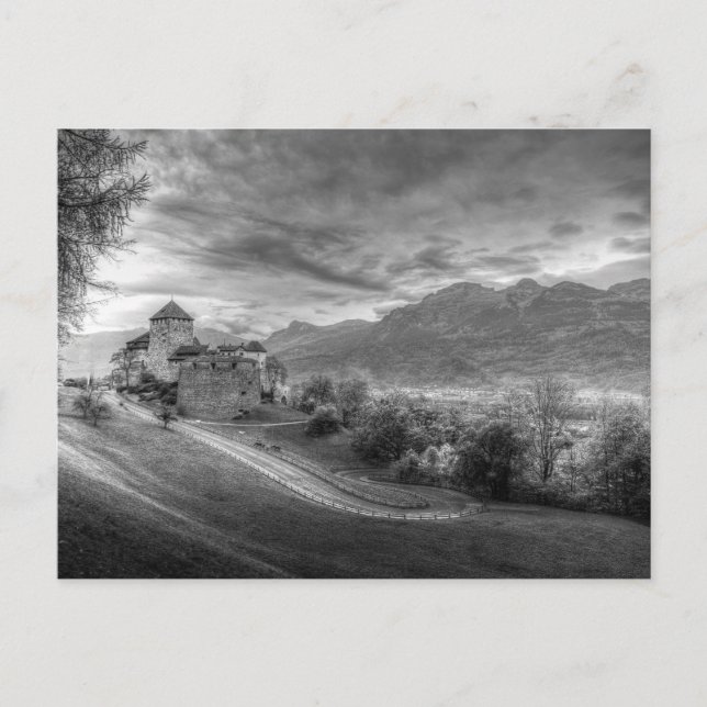 Vaduz Castle Liechtenstein Vykort (Framsida)