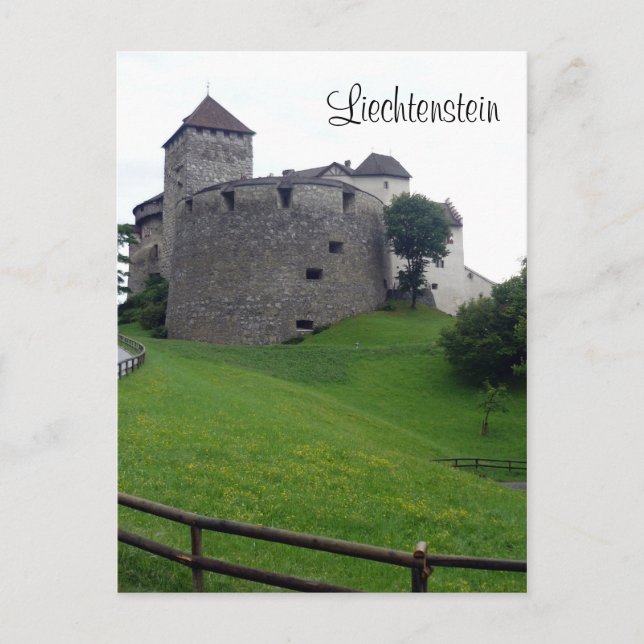 vaduz castle liLiechtenstein Vykort (Framsida)
