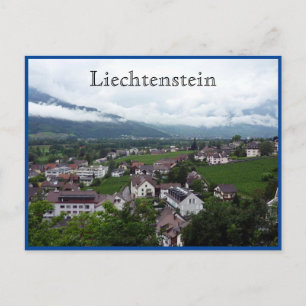 vaduz city liLiechtenstein Vykort