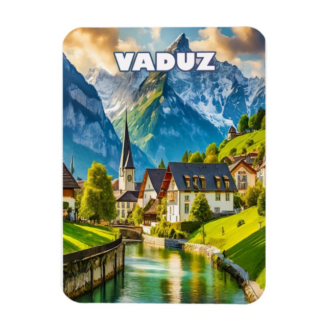 Vaduz, joyau alpin du Liechtenstein Magnet (Vertikal)