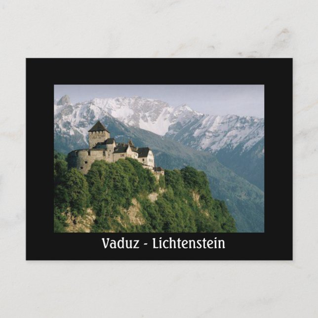 Vaduz - Lichtenstein Vykort (Framsida)