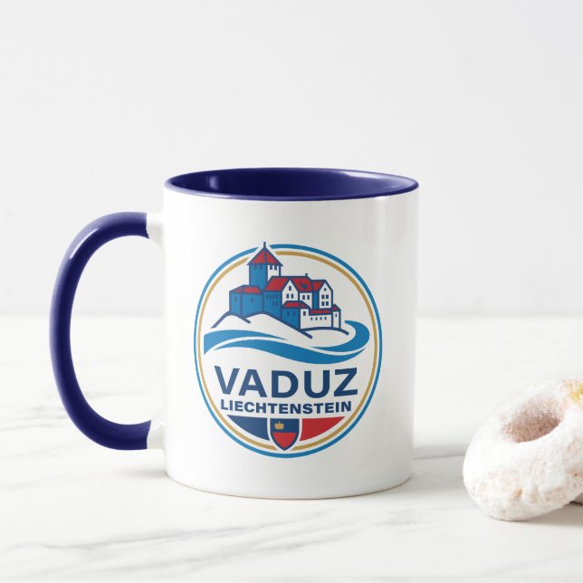 Vaduz Liechtenstein Europa Mugg (Med munk)