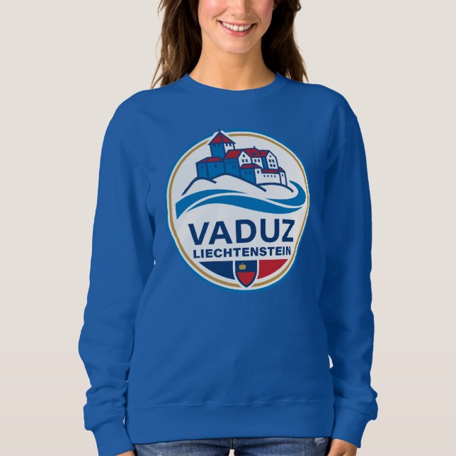 Vaduz Liechtenstein Europa T Shirt (Framsida)