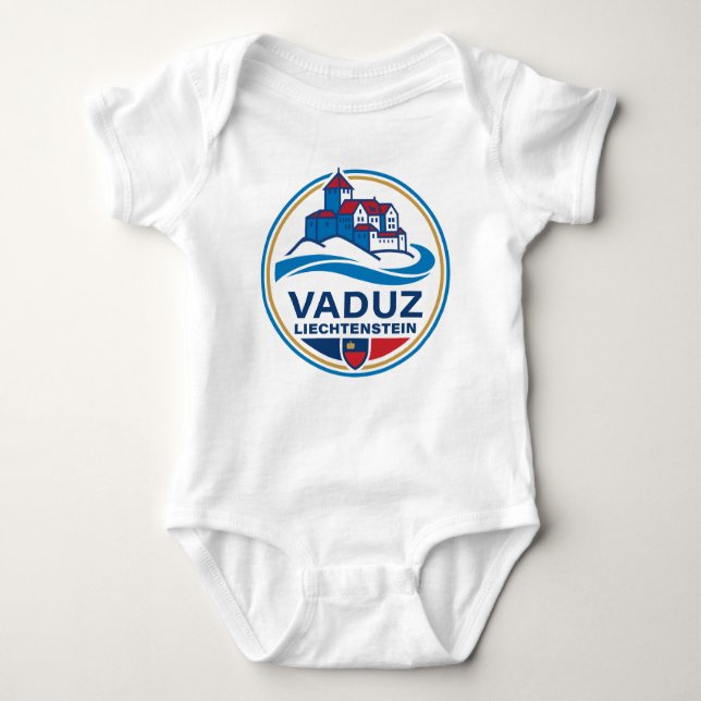 Vaduz Liechtenstein Europe T Shirt (Framsida)