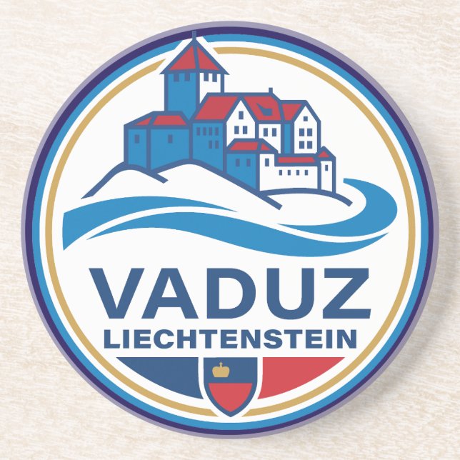 Vaduz Liechtenstein Europe Underlägg (Framsidan)