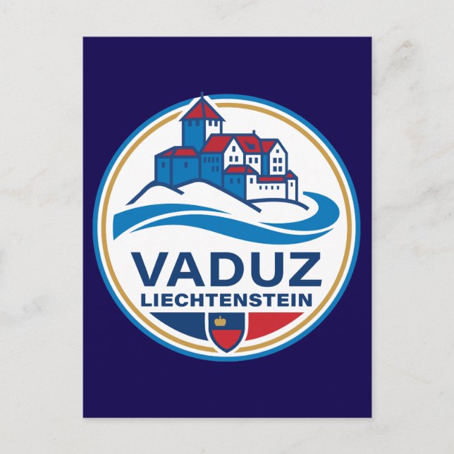 Vaduz Liechtenstein Europe Vykort (Framsida)