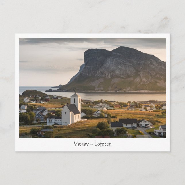 Væ røy Lofoten Norge Vykort (Framsida)