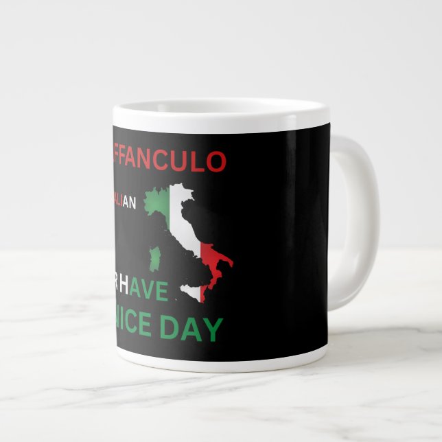 Vaffanculo: Italiens ultimata attityd Mugg Jumbo Mugg (Framsida höger)