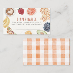 Vaffles Kaffesfruktsblad Raffle Biljett Tilläggskort