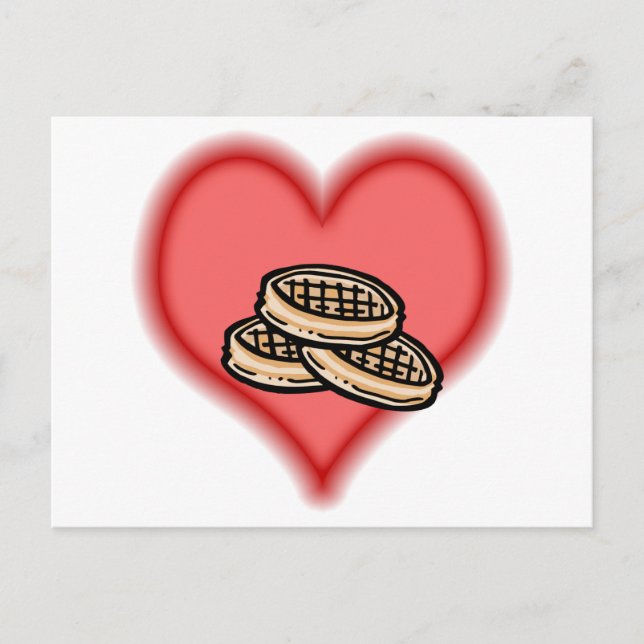 våfflor vykort (Framsida)