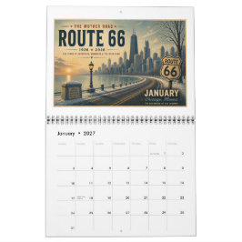 Väg 66 Centennial Americana Väggkalender Kalender