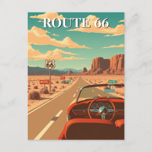 Väg 66 Classic Road Resa American Vykort