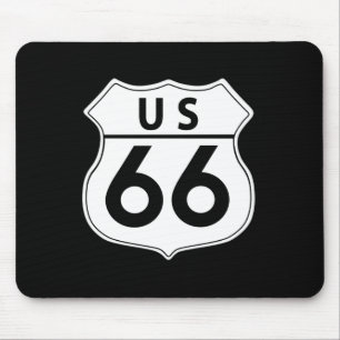 Väg 66 Classic Road Sign Mousepad Musmatta
