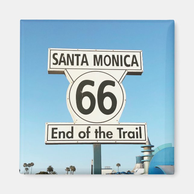 väg 66 kaffe mugg magnet (Framsidan)