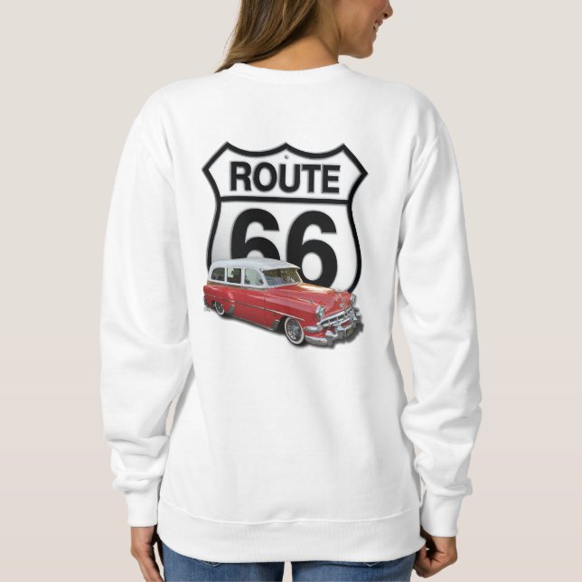 Väg 66 Klassisk bil T Shirt (Baksida)
