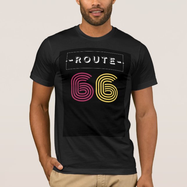 väg 66 t shirt (Framsida)