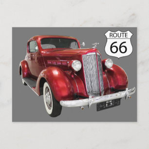 Väg 66 USA Reseskylt Vykort