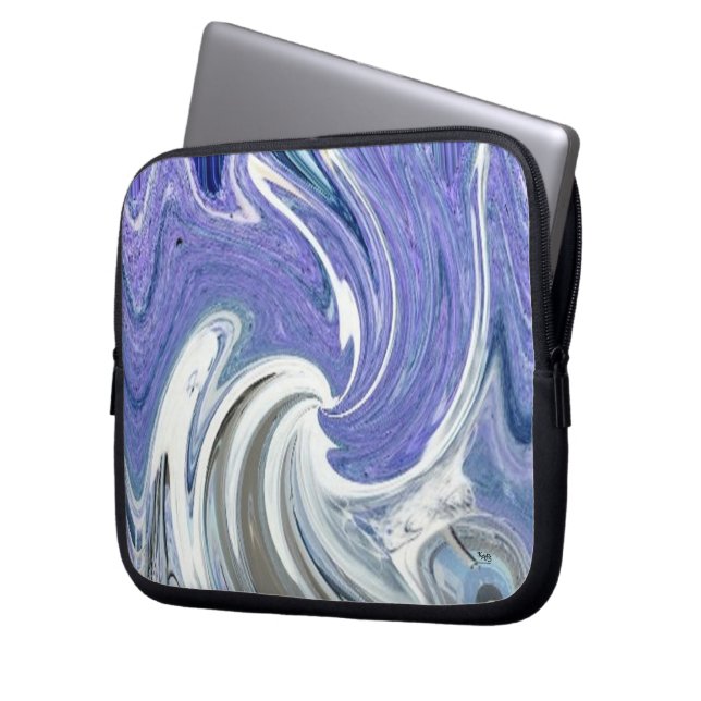 Våg Abstrakt Laptop Sleeve (Framsidan Vänster)