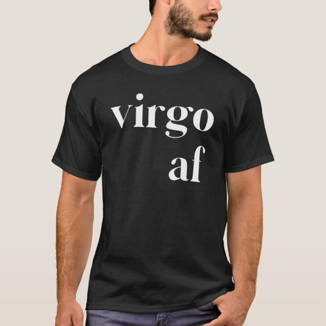 Våg AF Womens Manar Zodiac Birthday Horoscope T Shirt (Framsida)
