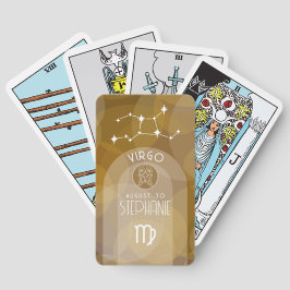 Våg Anpassningsbar Birthday Zodiac - Modern design Casinokort