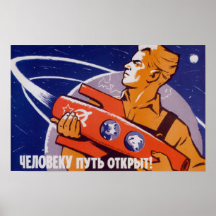 Väg är öppet för människor - Sovjetunionen Poster