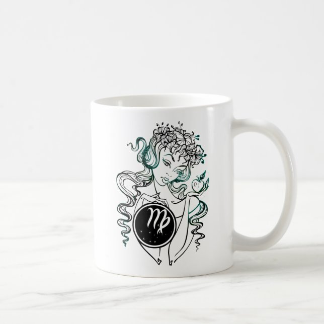 Våg Art Deco Dam Kaffemugg (Höger)