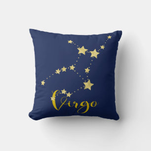 Våg Astrology with Constellation of Stars Kudde