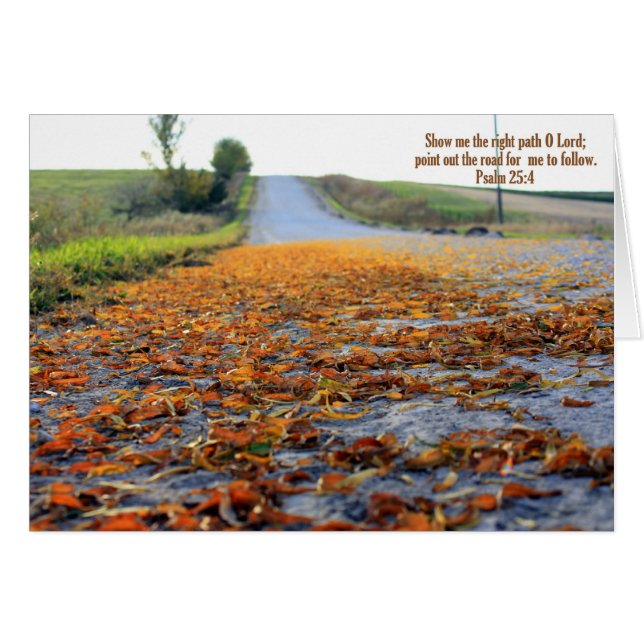 Väg att följa kort (Framsidan Horizontal)