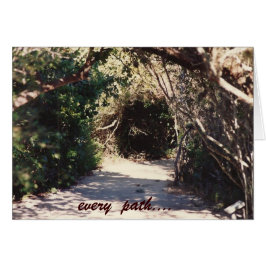 väg... av frid hälsningskort