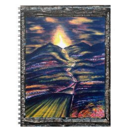 Väg av liv anteckningsbok med spiral