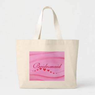 Våg av röda hjärtan, Bridesmaid canvas bag Jumbo Tygkasse