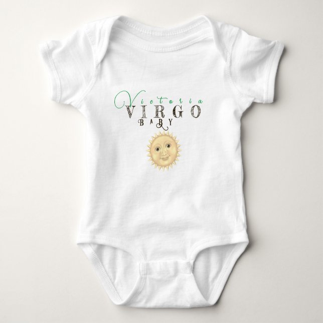 Våg Baby Jumper Sol Underteckna Zodiac-tecken Lyck T Shirt (Framsida)