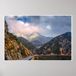 Väg Berg Foto Print | Naturskön Vy över Kanjon Poster