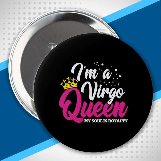 Våg Birthday Queen Astrology i augusti Knapp (Skapare uppladdad)
