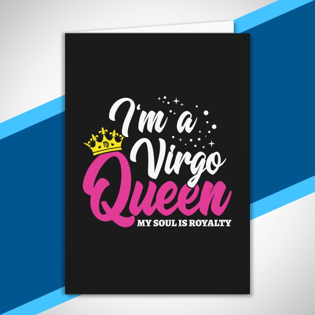 Våg Birthday Queen Astrology i augusti Kort (Skapare uppladdad)