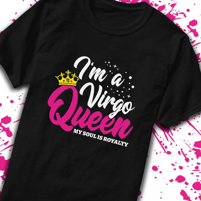 Våg Birthday Queen Astrology i augusti T Shirt (Skapare uppladdad)