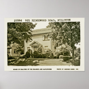 Väg Ca. 1952 för 921 Ridgewood Poster